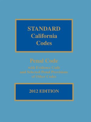 cover image of Matthew Bender Standard California Codes